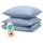 Blumtal Mikrofaser Unifarben Hellblau 200 x 200 cm + 2 x 80 x 80 cm