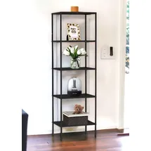 DanDiBo Ambiente Standregal 170 x 50 x 35 cm Schwarz