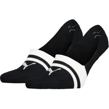 Puma Heritage Mid Cut Footie Füßlinge 2er Pack Schwarz 39-42