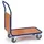 ROLLCART Transportwagen Holz/Stahl 800 x 500 mm blau