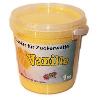 1 Kg Vanille Aromazucker Zucker für Zuckerwattemaschine  Zuckerwatte Gelb TOP!!!