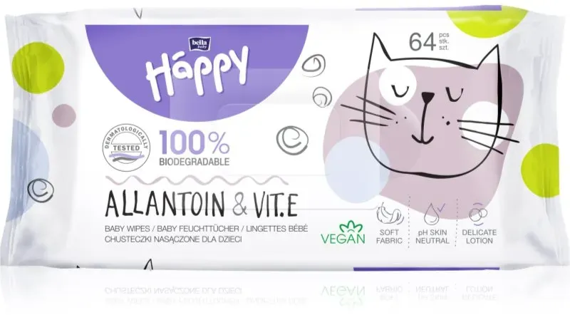 BELLA Baby Happy Allantoin & Vit. E Feuchttücher 64 St.