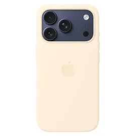 Apple iPhone 17 Pro Silikon Case mit MagSafe Vanille