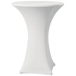 Tischhusse Für Stehtische Samba Weiß 85Cm
