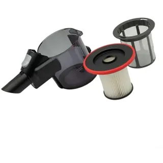 Staubschale kompatibel für Bosch Unlimited Serie 6, Teilenummer 12029996, robuste Ausführung mit Antihaft für Oberfläche, inklusive komplettem Filterset Pack