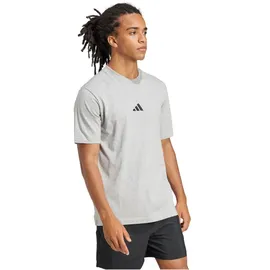 adidas Essentials Small Logo Single Jersey T-Shirt grau/Schwarz XXL