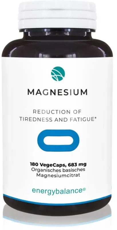 EnergyBalance Magnesium Citrate Kapseln für eine einwandfreie Funktion des Organismus 180 KAP