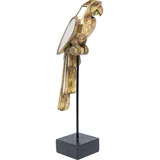 Kare Design Deko Objekt Mirrored Parrot, Accessoiure, Gold, Tierfigur, Artikelhöhe 53cm