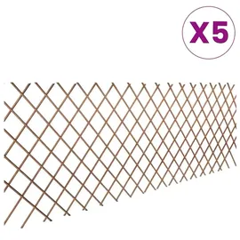 vidaXL Weidenzaun 180 x 90 cm Braun/Holz