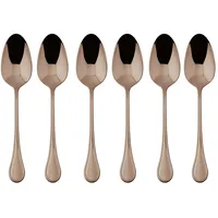 Sambonet Royal Edelstahl/PVD Kupfer Mokkalöffel Set 6