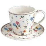 GREENGATE Adelena Espressotasse m.U. Weiss 6,5 cm