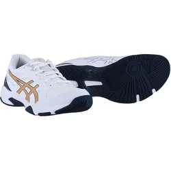 Asics Hallen-Indoorschuhe Gel Rocket 11 (multifunktional/Stabiltät) 2024 weiss/gold Damen