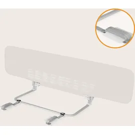 lionelo Lora XL Tragbares Bettschutzgitter für Kinder, Neigungsverstellung bis 180°, klappbares Schutzgitter für Bett, 45 cm – 150 cm, StandSafe-Sicherung, Schutz gegen Herausfallen