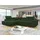 Mirjan24 Ecksofa, Dunkelgrün, Textil, 5-Sitzer, links montierbar, L-Form,Rechteckig, 274x203 cm, Wohnzimmer, Sofas & Couches, Wohnlandschaften, Ecksofas