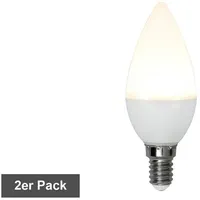 Star Trading LED-Leuchtmittel Set ,Opaque Basic', 2er Set, E14,