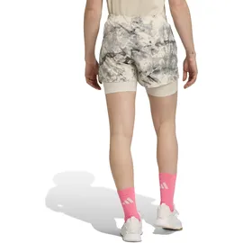 adidas Own the Run Spray Dye 2in1 Short Orbit Grey/Black S
