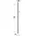 Duravit Brausestange 810mm, a Aluminium/Kunststoff, sw matt