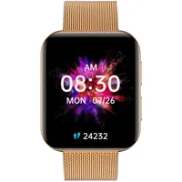 Garett Grc Maxx BT 45 mm Edelstahlgehäuse gold Sportarmband