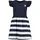 blue seven BLUE SEVEN, Mädchen, Kleid gestreift, Mädchen, Gr. 122, 5950, nachtblau, 95% Baumwolle, 5% Elasthan, normal, Rundhals, Kleider Jerseykleid