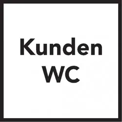 Dreifke® Türschild Kunden-WC, Acryl, 150x150mm