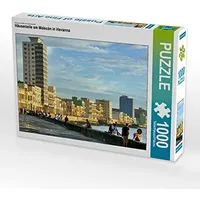 Calvendo Puzzle Häuserzeile am Malecón in Havanna 1000 Teile
