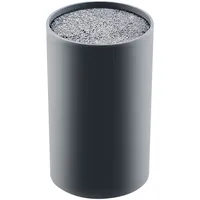 TokioKitchenWare Universeller Messerblock mit Borsten-Einsatz, schwarz