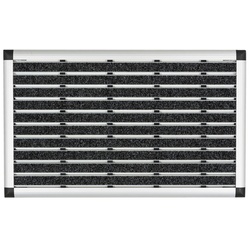 Astra Fußmatte »Excellence Mat«, Höhe: 1,4 cm, Nadelfilz - grau