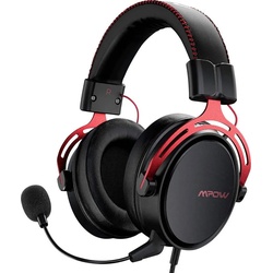 MiPow Gaming Headset Mpow Air II 3D Surround Sound US (Kabelgebunden), Gaming Headset, Rot, Schwarz