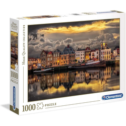 Clementoni® Steckpuzzle Puzzle 39421 - Niederländische Traumwelt (1000 Teile), 1000 Puzzleteile weiß