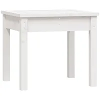 Furnicato Gartenbank Weiß 50x44x45 cm Massivholz Kiefer