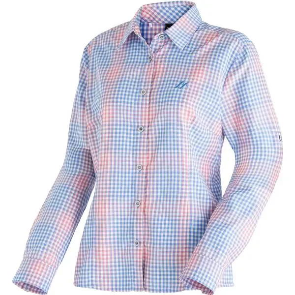 MAIER SPORTS Damen Hemd NANNI Da-Bluse 1/1 Arm, sf bay/pink check, 44