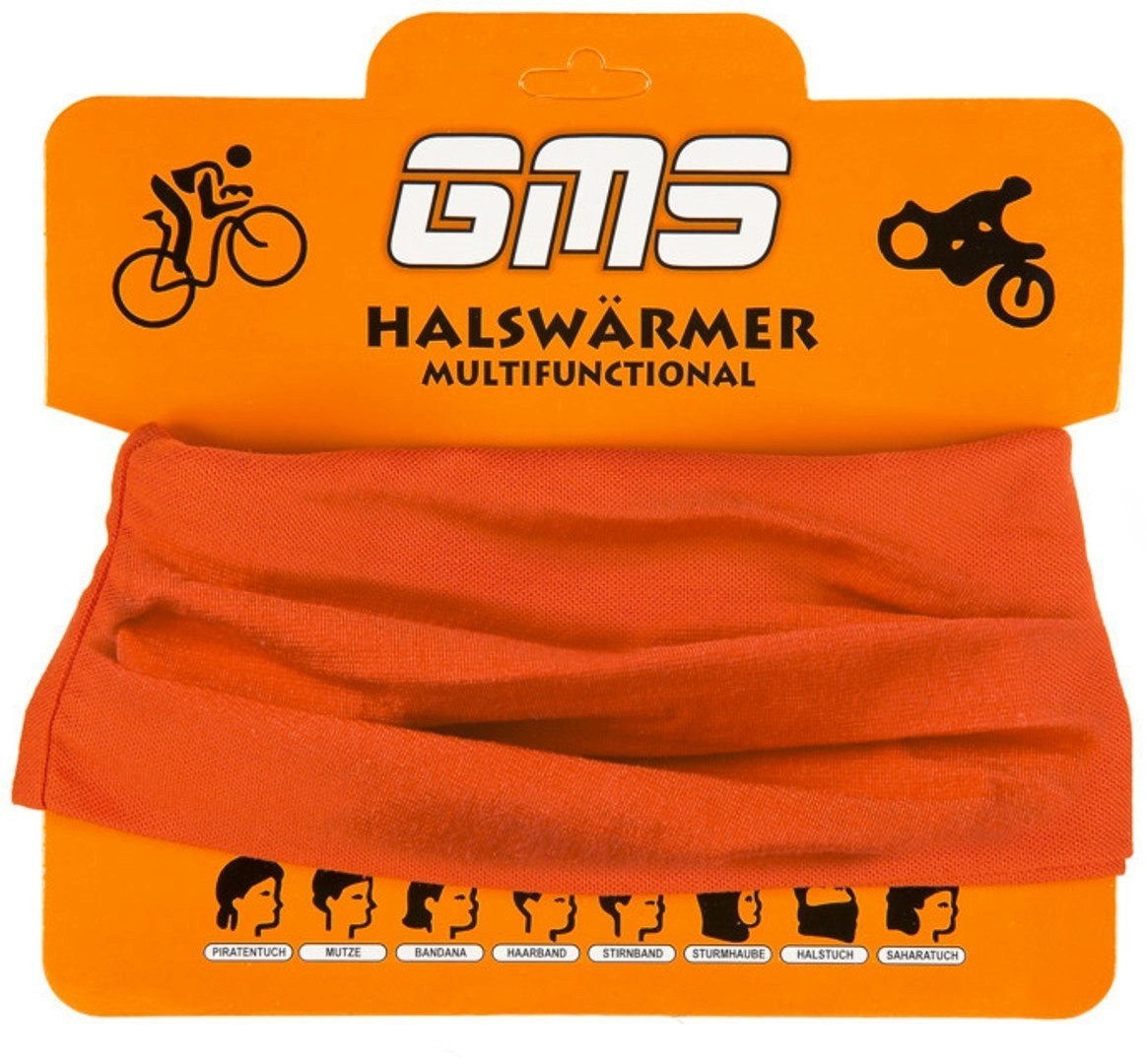 GMS Baumwoll Halswärmer, orange für Männer