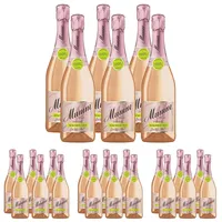 Mumm Rosé Dry Alkoholfreier Jahrgangssekt 0,0% vol. (6 x 0.75 l) (Packung mit 4)