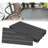 Uisebrt - 30 Stück Balkon Bodenbelag wpc Terrassenfliesen Holzoptik Balkonfliesen Klicksystem Klickfliese Kunststoff Klick Fliesen für Garten Balkon