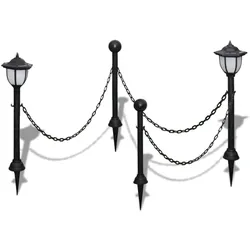 vidaXL 2x LED Lampe Solarleuchte Außenlampe Gartenleuchte Laterne