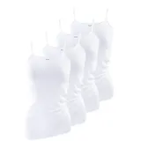 Yenita® Tank Top 4er Set, mit Satinband-Einfassung