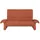 HIMOLLA Sofa Leder 2-Sitzer Orange