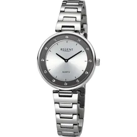 REGENT Damen Armbanduhr Analog silber UR2254040