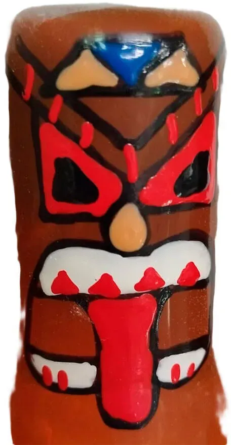 CONDOMERIE - HANDBEMALTE NEUHEITSKONDOME TIKI TOTEM-01