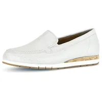 Gabor Slipper Schuhe hellgrau metallic 82.414.80 für Damen, gold, Größe 38 EU 5 UK