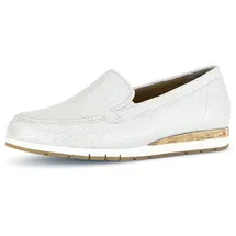 Gabor Slipper Schuhe hellgrau metallic 82.414.80 für Damen, gold, Größe 38 EU 5 UK