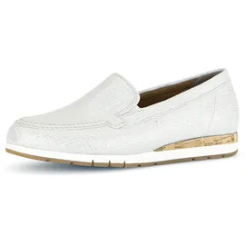 Gabor Slipper Schuhe hellgrau metallic 82.414.80 für Damen, gold, Größe 38 EU 5 UK