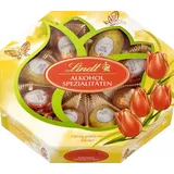 Lindt Schokolade Alkohol-Spezialitäten Eier| 144 g | Vollmilch-Eier mit flüssiger alkoholischer Füllung (Cognac, Eierlikör-Eier, Kirschwasser) | Oster Schokolade | Schokoladengeschenk | Ostereier