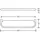Hewi 477 Ablage 477.03B1000595 600x28x140mm, Glasplatte, matt weiß, matt, felsgrau