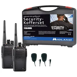 Midland G15 Pro NC PMR 2er Security inkl. SM 600-M C1127.S1 PMR-Handfunkgerät 2er Set