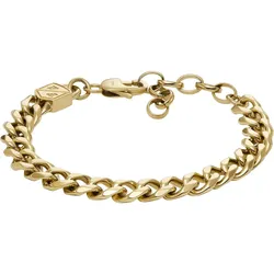 Fossil Armband Edelstahl gold Herren 