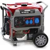 GeoTech Pro GGP 8000 ESA - Benzin-Stromerzeuger mit Rädern und AVR-Regelung und Elektrostarter 6.5 kW - Dauerleistung 6 kW - 230V