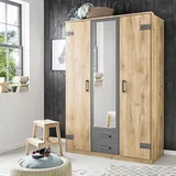 WIMEX Drehtürenschrank Cork 135 x 199 x 58 cm Braun