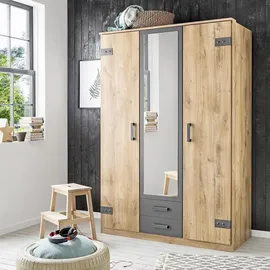WIMEX Drehtürenschrank Cork 135 x 199 x 58 cm Braun