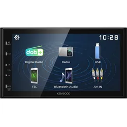 JVC Kenwood Electronics DMX129DAB, Schwarz, 2 DIN, 64 W, 45 W, 99 dB, 24 h